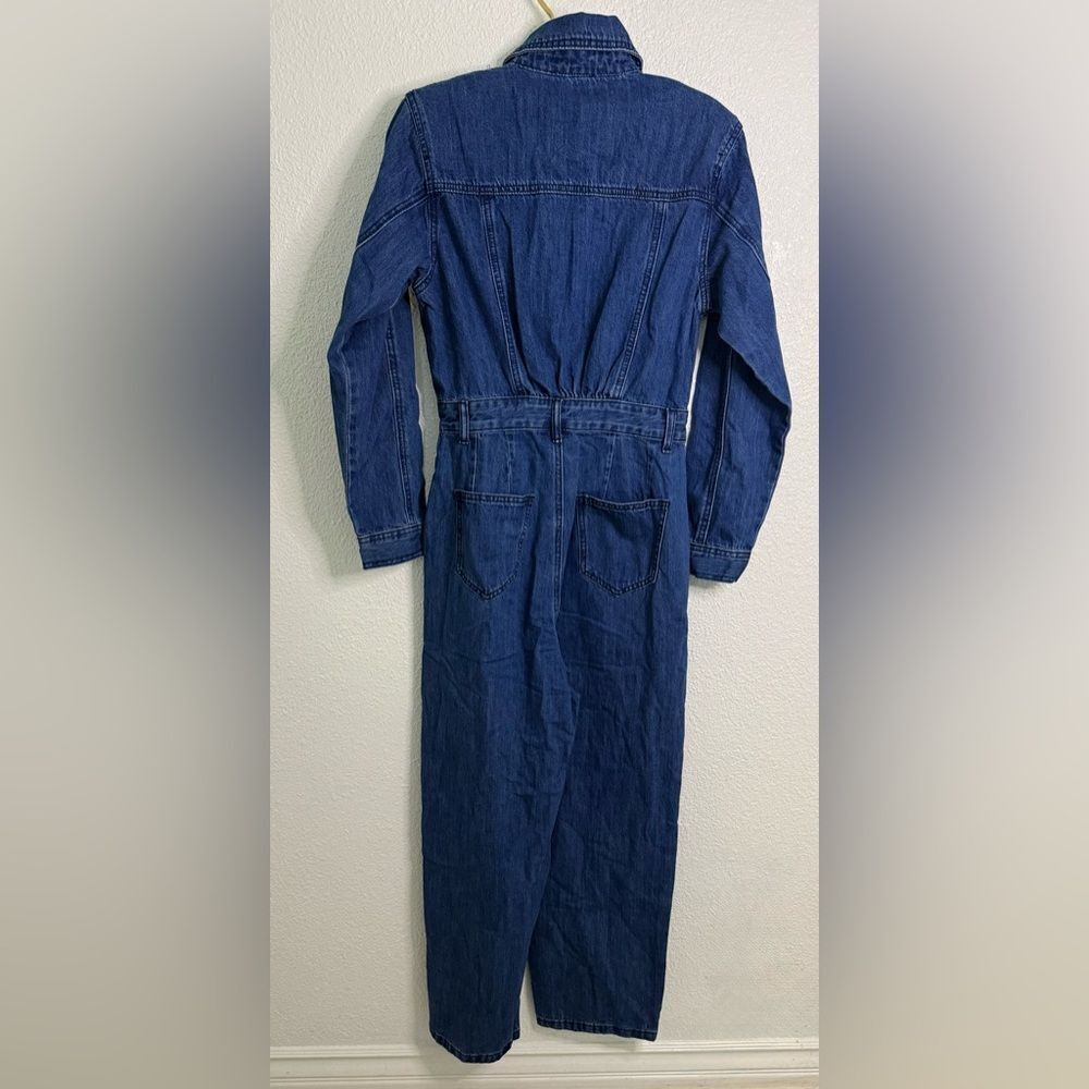 NWT- Mable- Denim Long Sleeve Jumpsuit- Size small - Picture 7 of 8